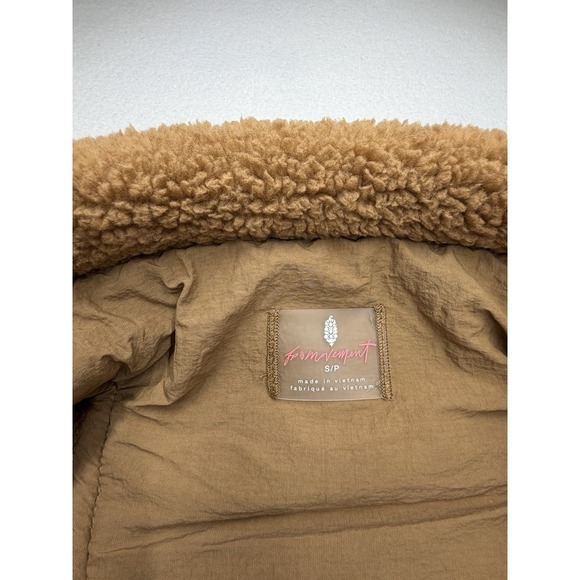 Free People Movement Scout It Out Fleece Vest Women's Small Twig Honey NWT - Picture 9 of 11